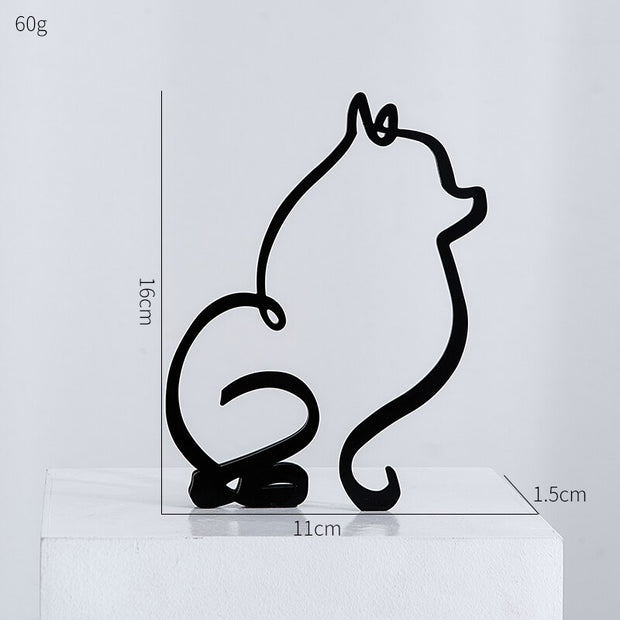 Figure Decorative In Metallo