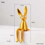 Scultura Rabbit Creativa in Resina