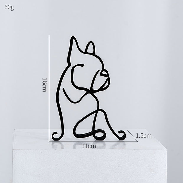 Figure Decorative In Metallo
